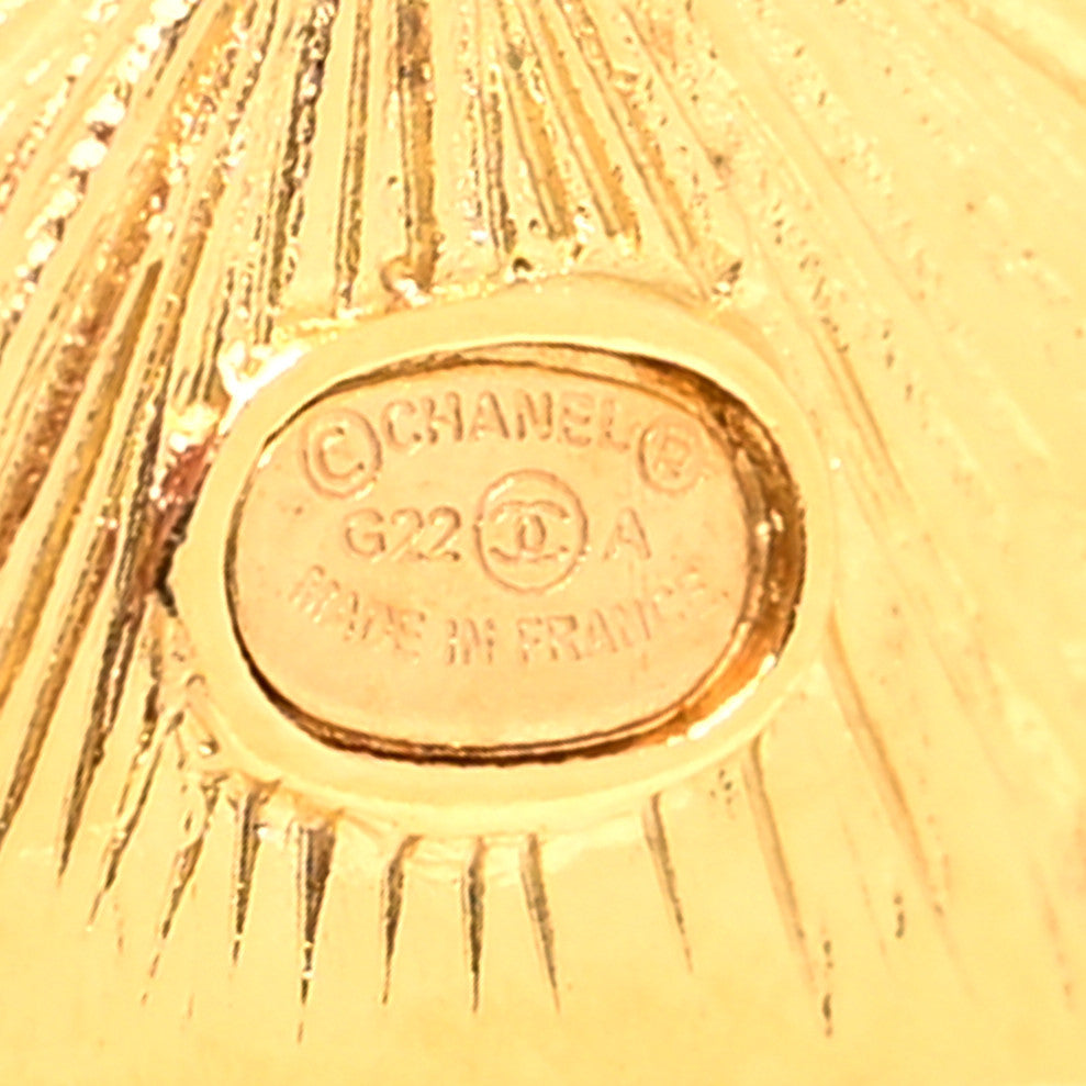 Chanel Metal CC Lion Earrings Gold 4 of 4