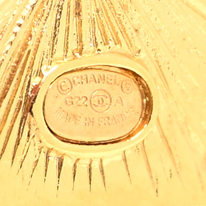 Chanel Metal CC Lion Earrings Gold 4 of 4