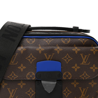 Louis Vuitton Monogram Macassar S Lock Messenger Blue 7 of 9