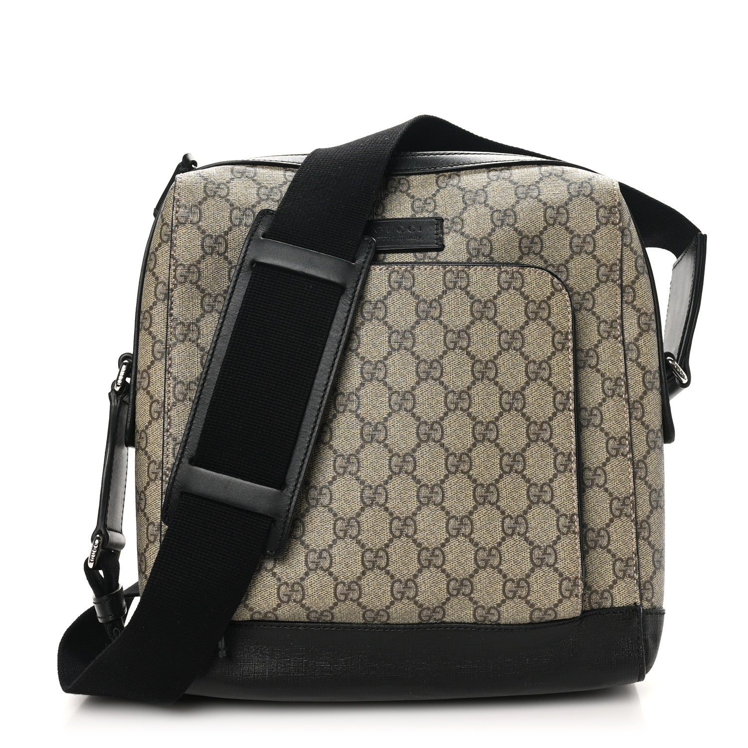 Gucci GG Plus Monogram Front Pocket Messenger Dark Brown 1 of 11