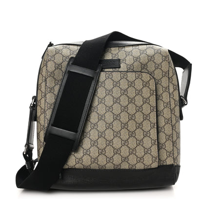 Gucci GG Plus Monogram Front Pocket Messenger Dark Brown 1 of 11
