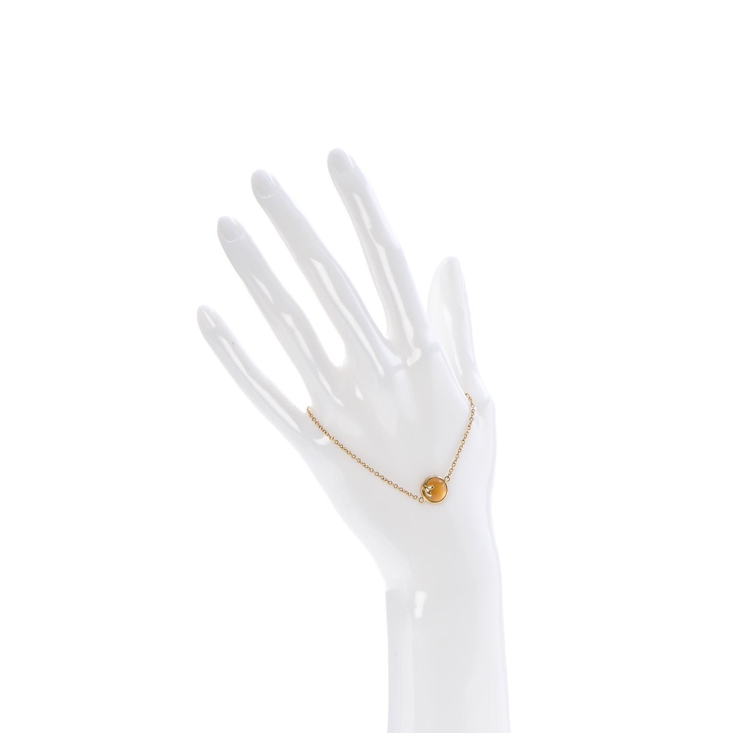 18K Yellow Gold Citrine Paloma Picasso Olive Leaf Bracelet