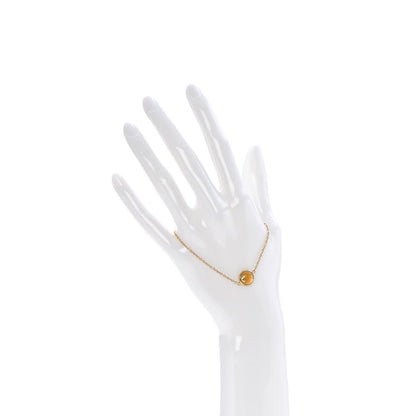 Tiffany 18K Yellow Gold Citrine Paloma Picasso Olive Leaf Bracelet 2 of 5