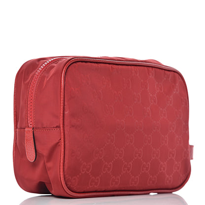 Gucci Nylon Monogram Dolmias Pouch Vibrant Red 3 of 10