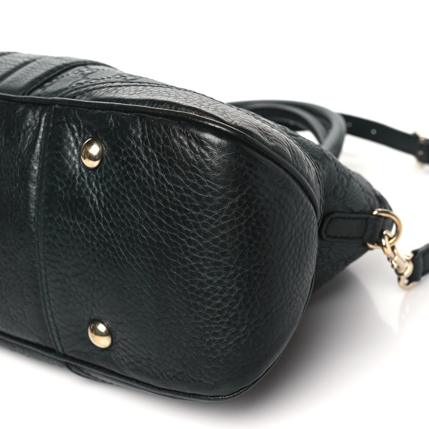 Guccissima Medium Cathrine Dome Satchel Black