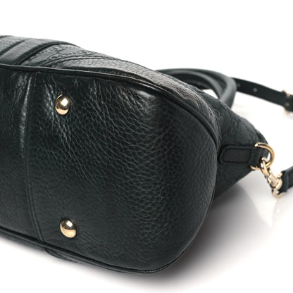 Gucci Guccissima Medium Cathrine Dome Satchel Black 10 of 14