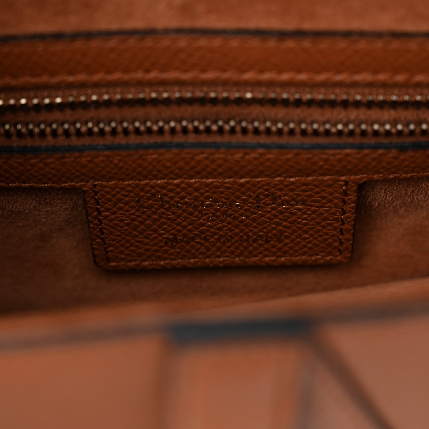Christian Dior Grained Calfskin Saddle Bag Camello 6 of 9