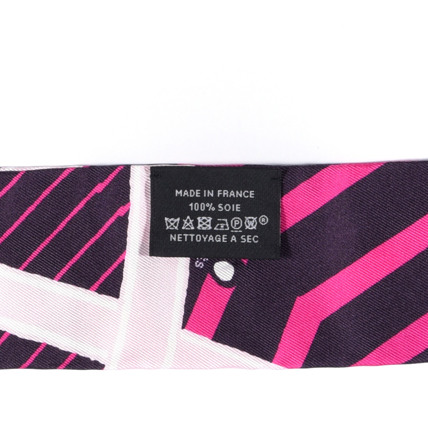 Hermes Silk Jeu de Soie Uniforme Twilly Rose Vif Black Rose 2 of 3
