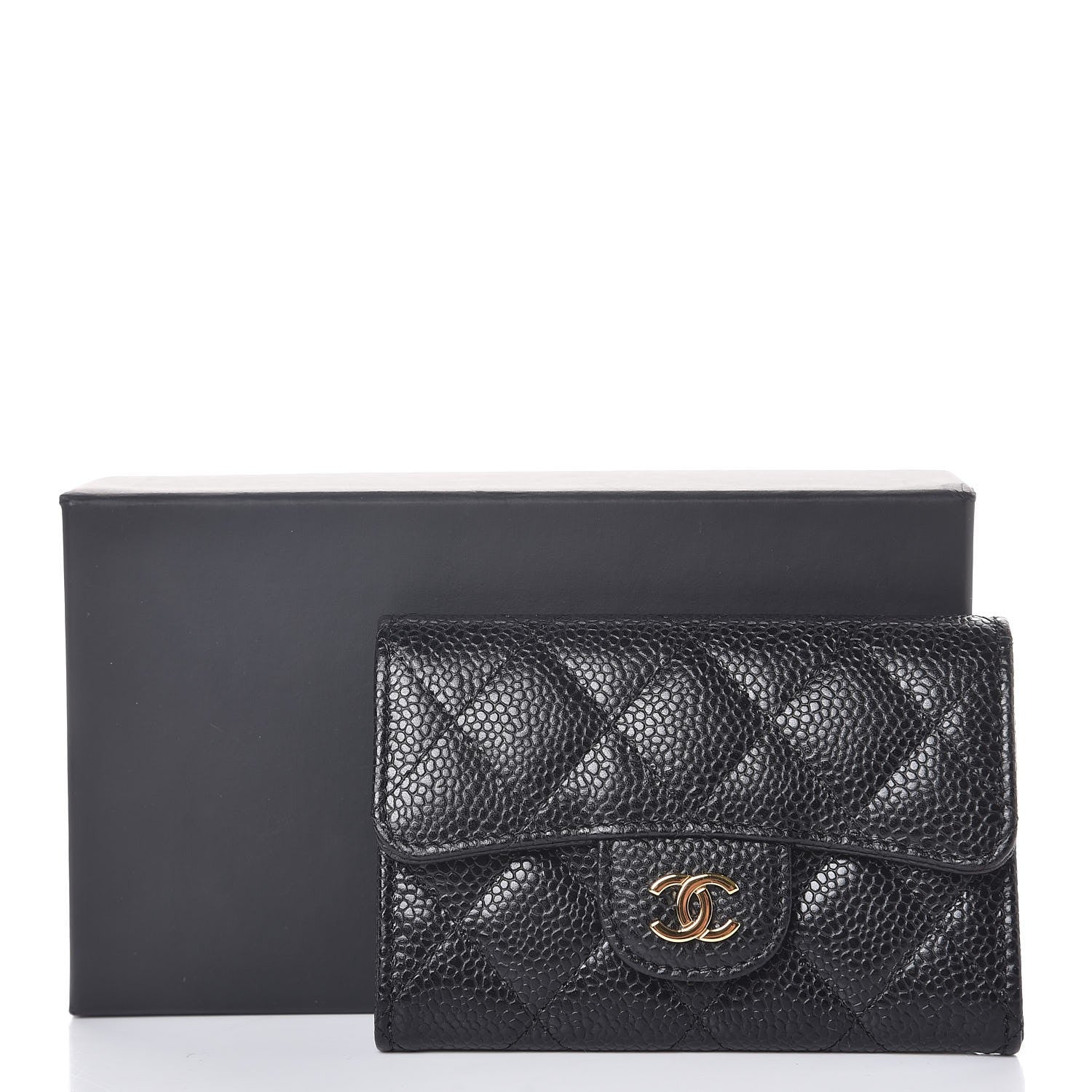 Chanel Caviar Quilted Flap Card Holder Black 9 of 9