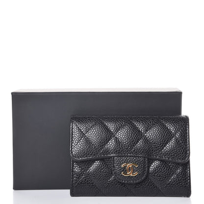 Chanel Caviar Quilted Flap Card Holder Black 9 of 9