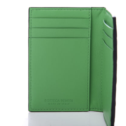 Bottega Veneta Nappa Maxi Intrecciato Bi-Fold Card Holder Black Grass 6 of 7