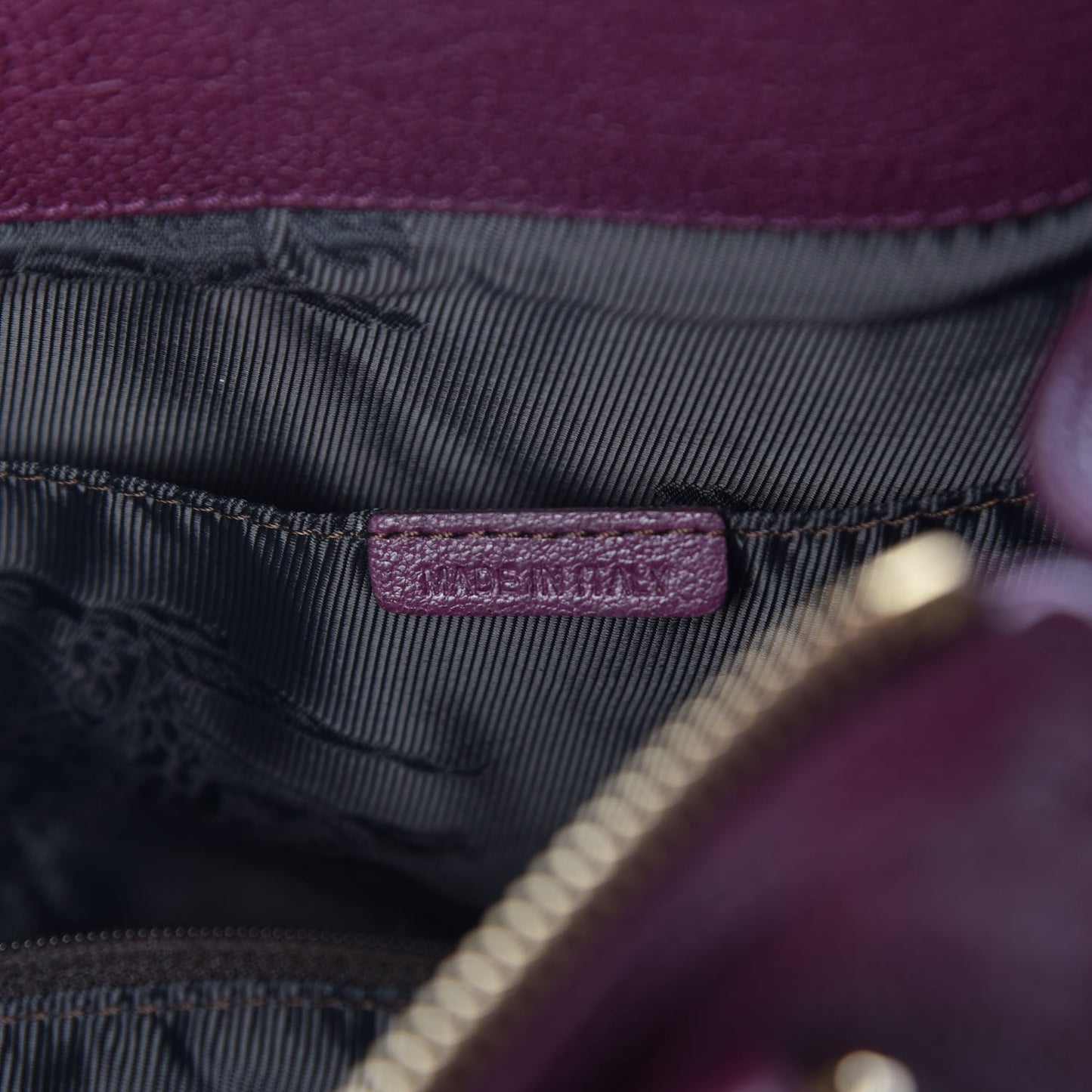 Grainy Calfskin Pilgrim Satchel