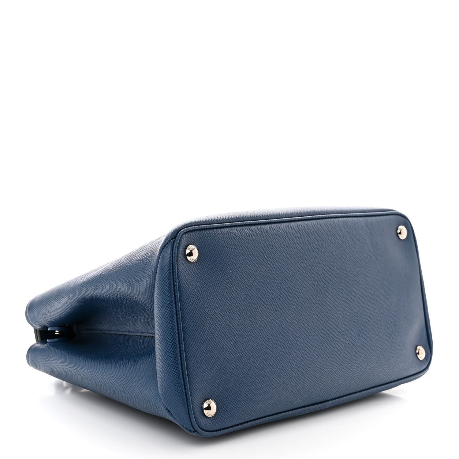 Prada Saffiano Cuir Twin Tote Bleuette 4 of 13