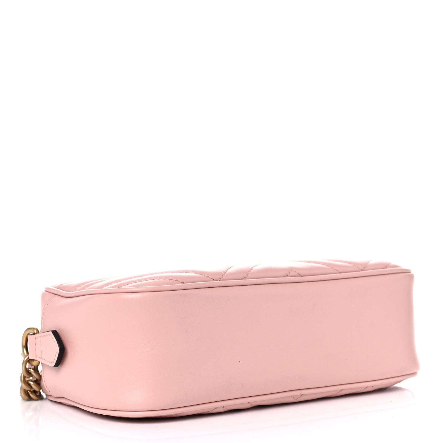 Gucci Calfskin Matelasse Small GG Marmont Chain Shoulder Bag Perfect Pink 4 of 11