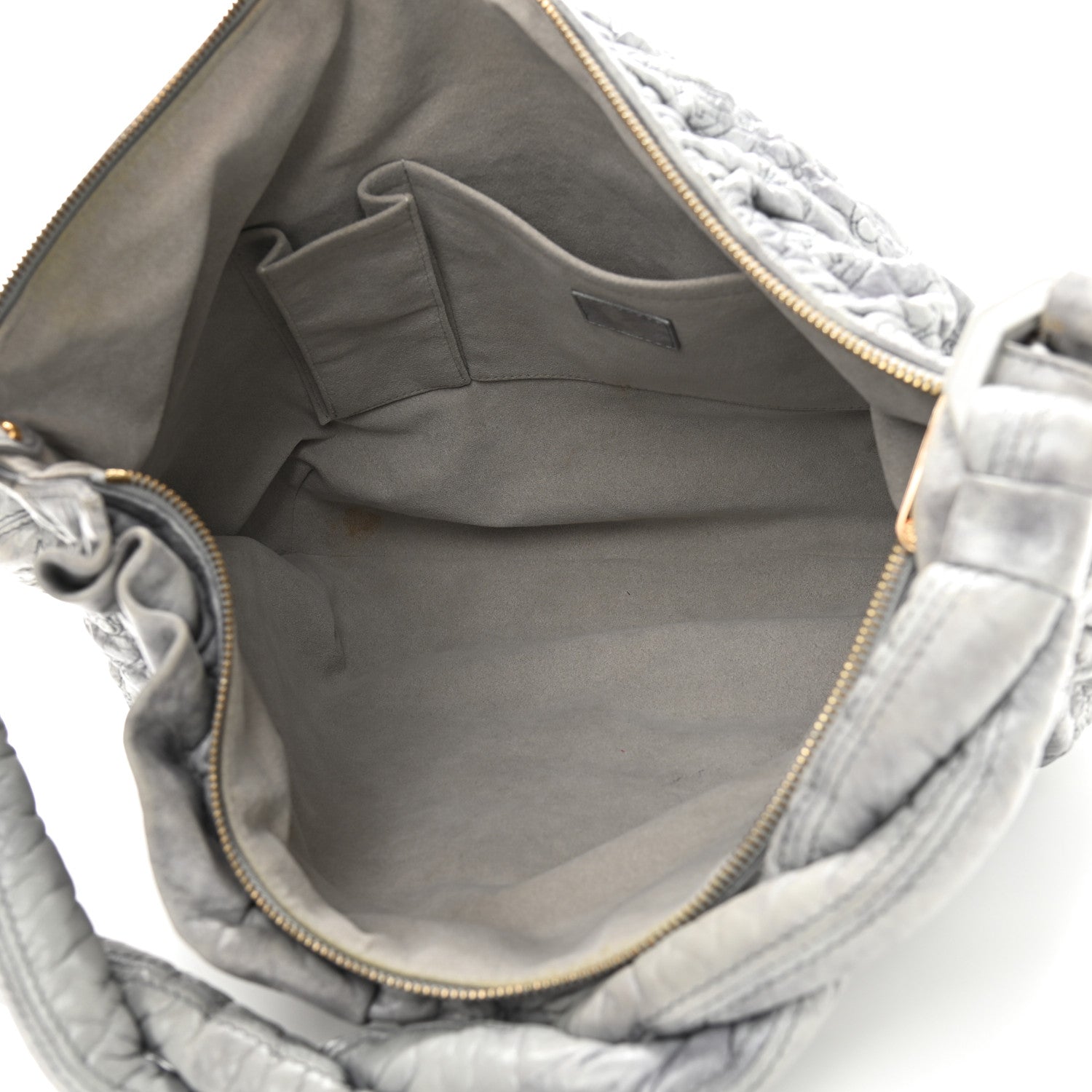 Louis Vuitton Lambskin Olympe Nimbus GM Gris Perle 5 of 17