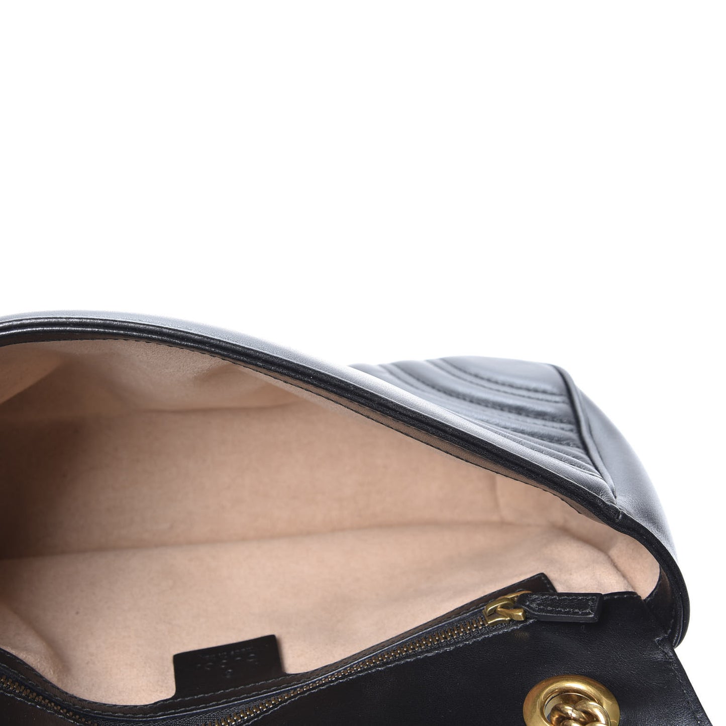 Calfskin Matelasse Small GG Marmont Shoulder Bag Black