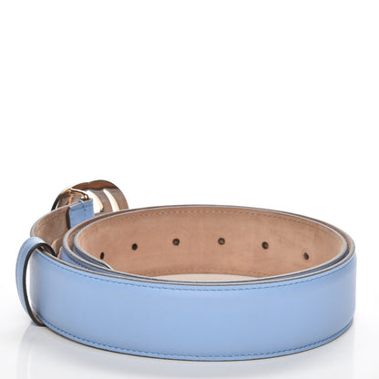 Gucci Moon Calfskin Interlocking G 37mm Belt 90 36 Mineral Blue 3 of 6