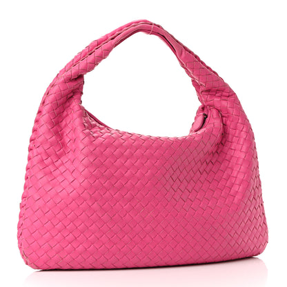 Bottega Veneta Nappa Intrecciato Medium Veneta Hobo Fuchsia 3 of 11