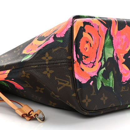 Louis Vuitton Monogram Roses Neverfull MM 8 of 9