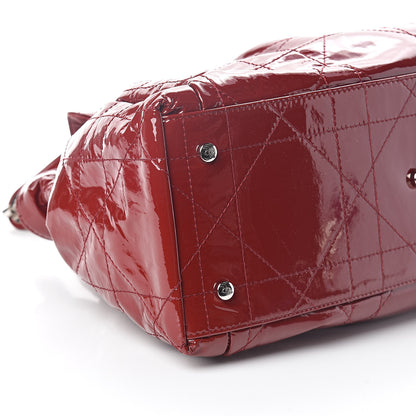 Christian Dior Patent Cannage Medium Le Trente Tote Red 7 of 8