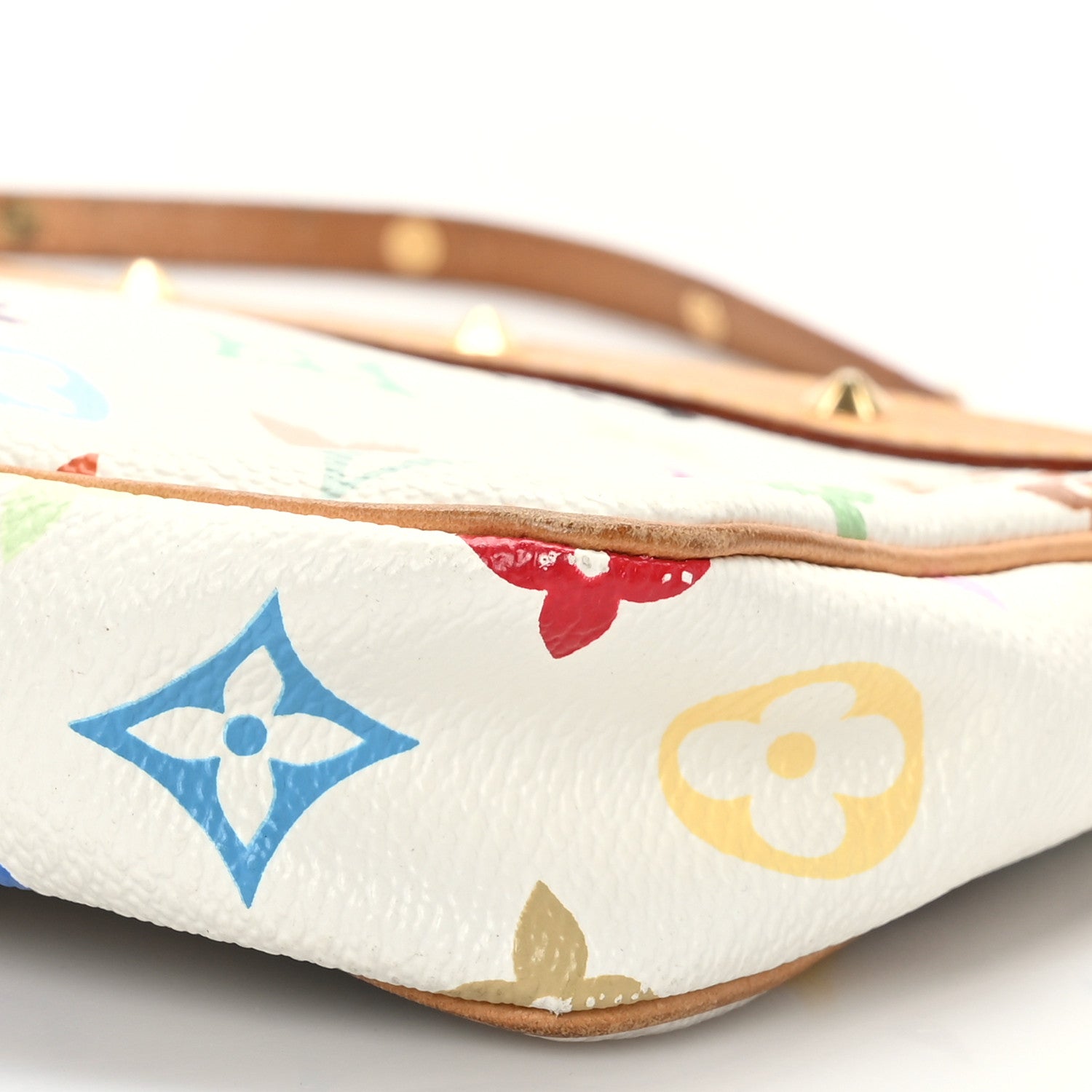 Louis Vuitton Monogram Multicolor Pochette Accessories White 9 of 9