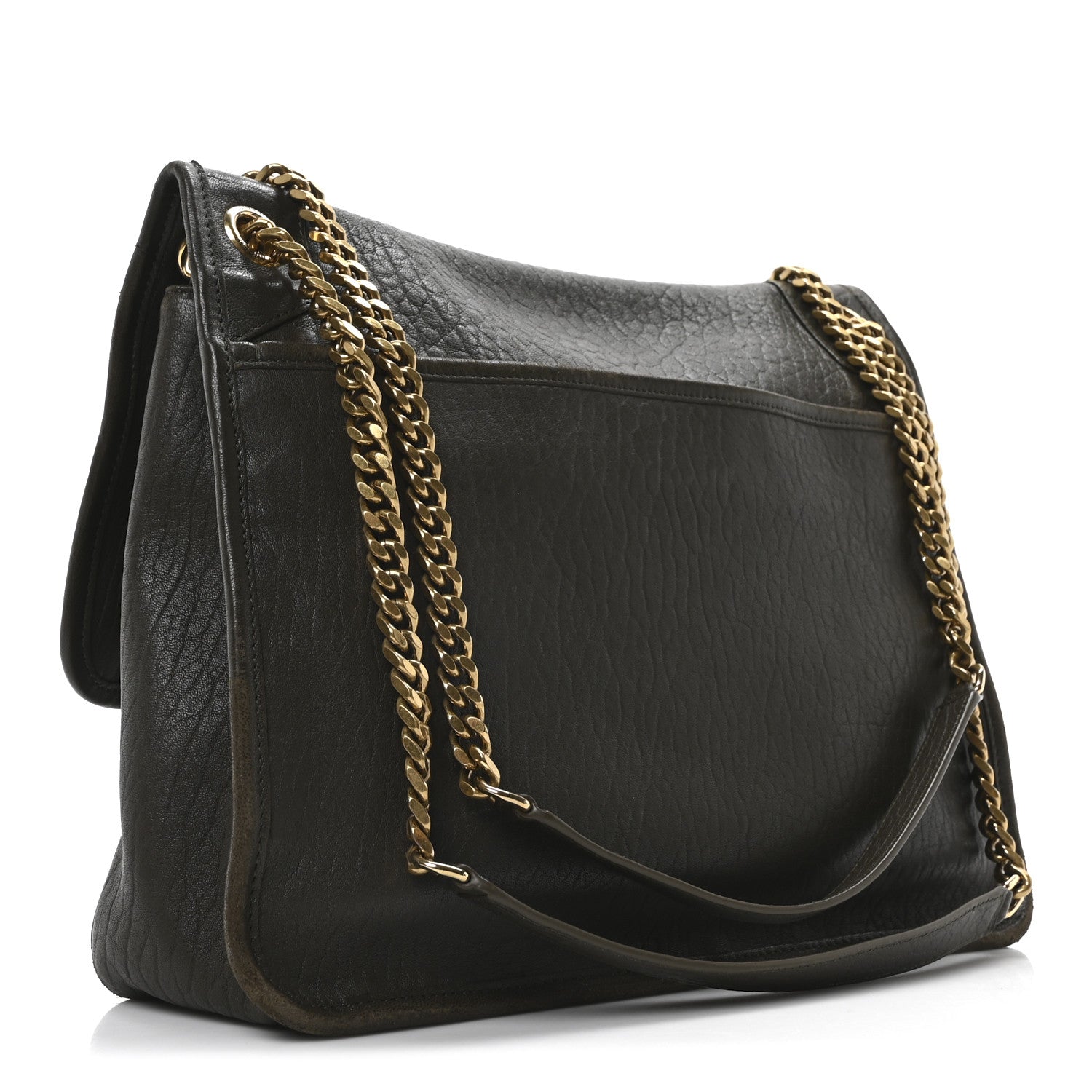 Saint Laurent Grained Lambskin Monogram Large Niki Chain Satchel Light Musk 3 of 10