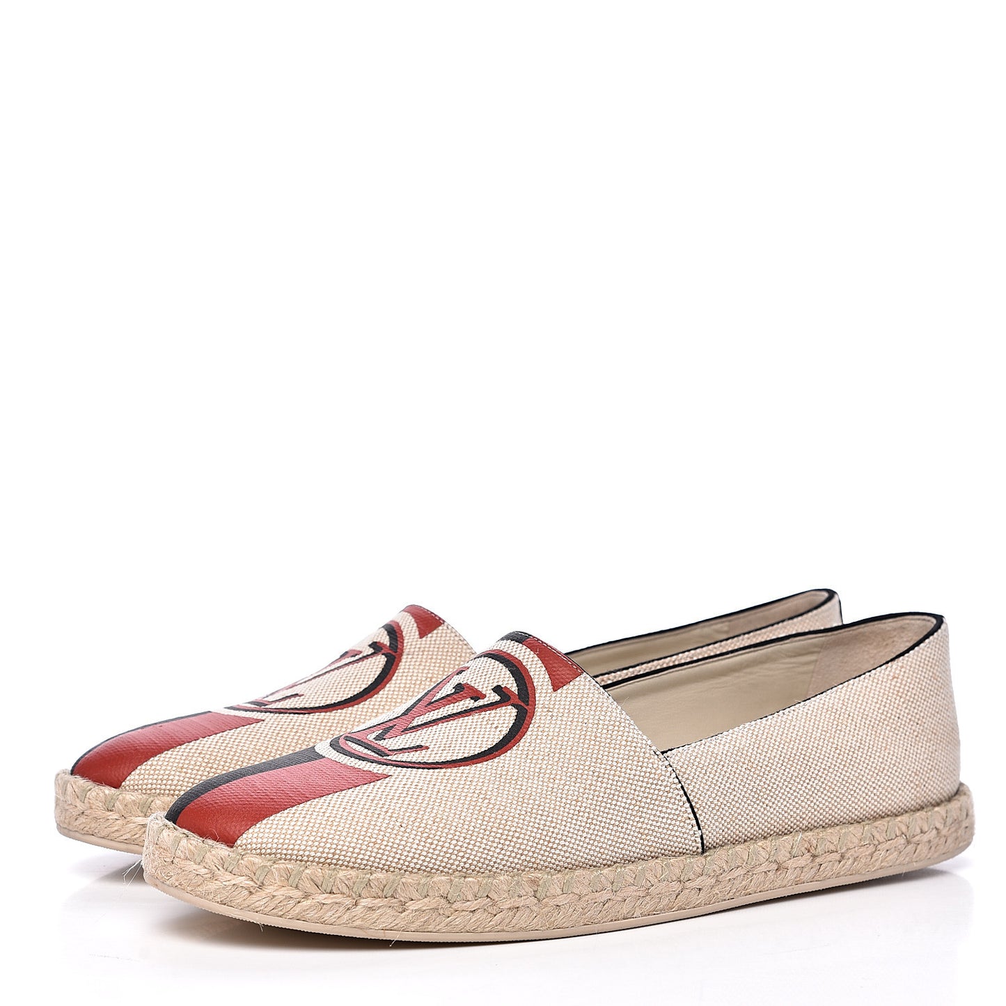 Canvas Postcard Espadrille Flats 39 Ecru