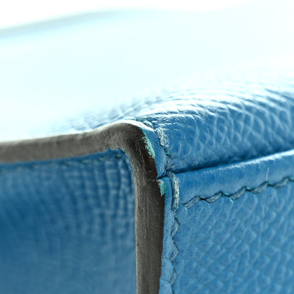 Hermes Epsom Kelly Pochette Clutch Bleu Izmir 13 of 19