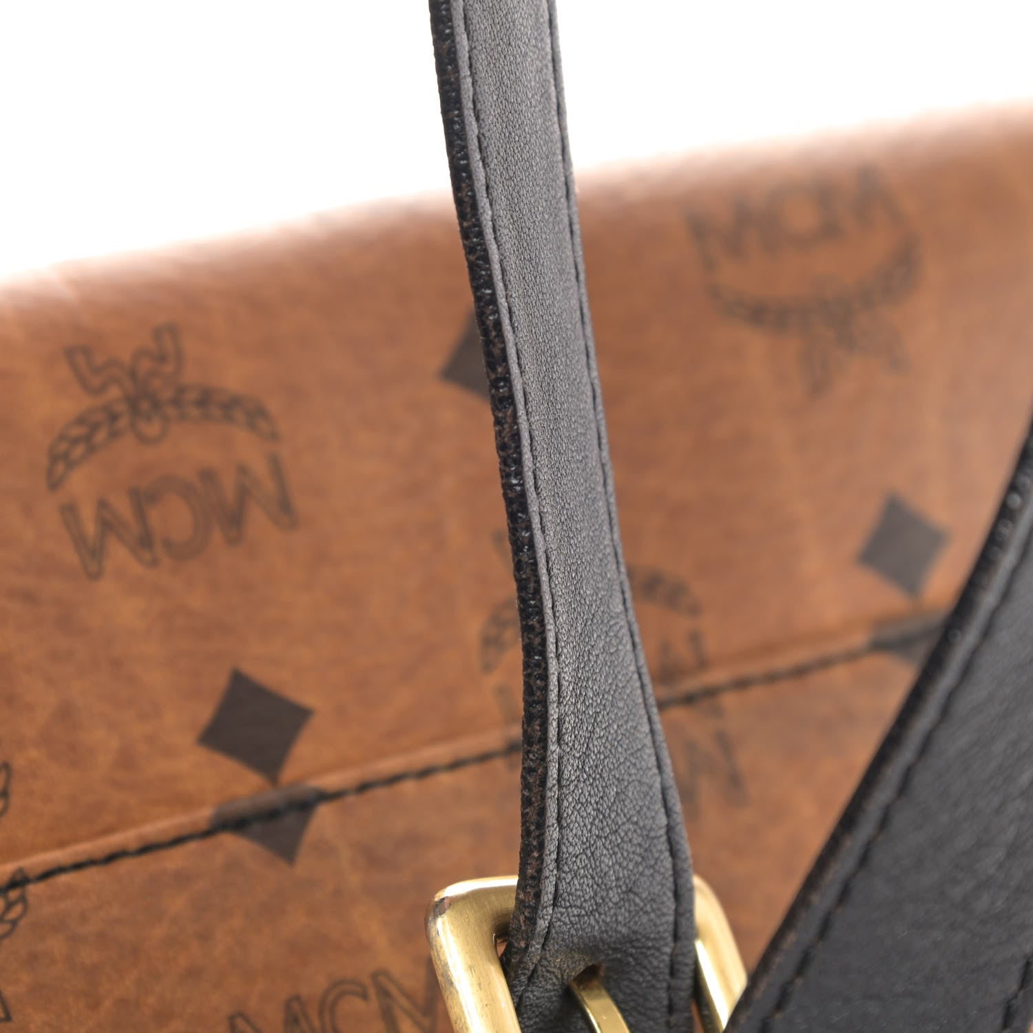MCM Visetos Crossbody Flap Messenger Cognac 5 of 6