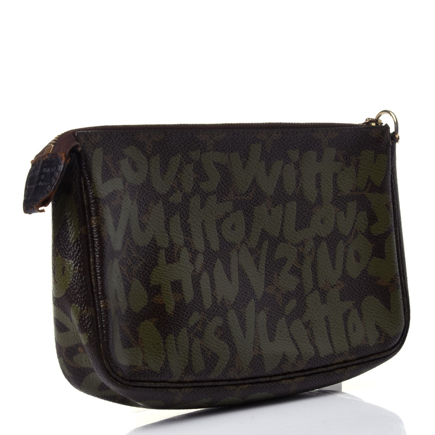 Monogram Graffiti Pochette Accessories Kaki