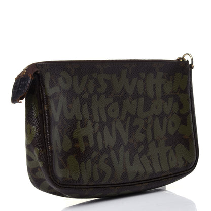 Louis Vuitton Monogram Graffiti Pochette Accessories Kaki 2 of 5
