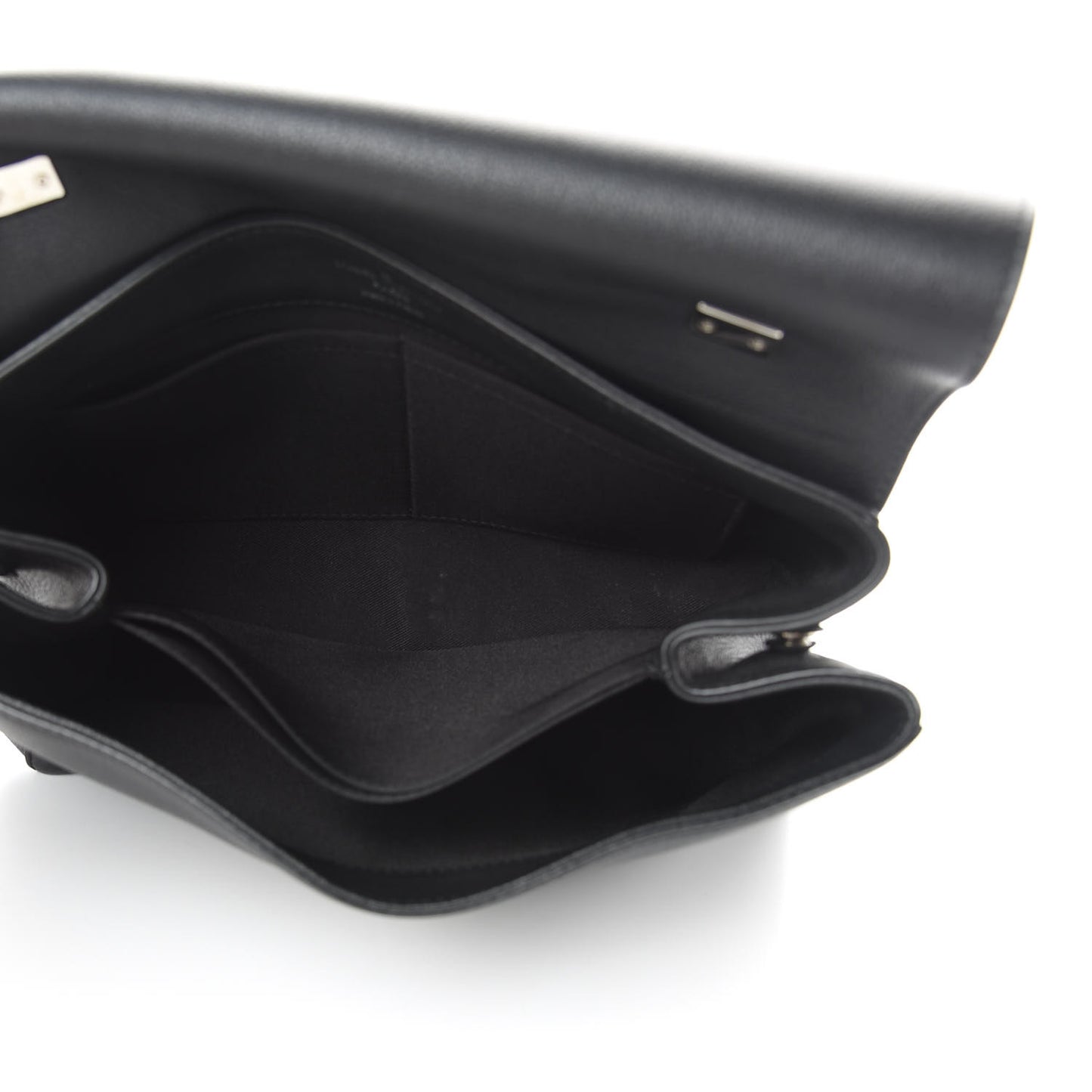 Soft Calfskin Lockme II Top Handle Black