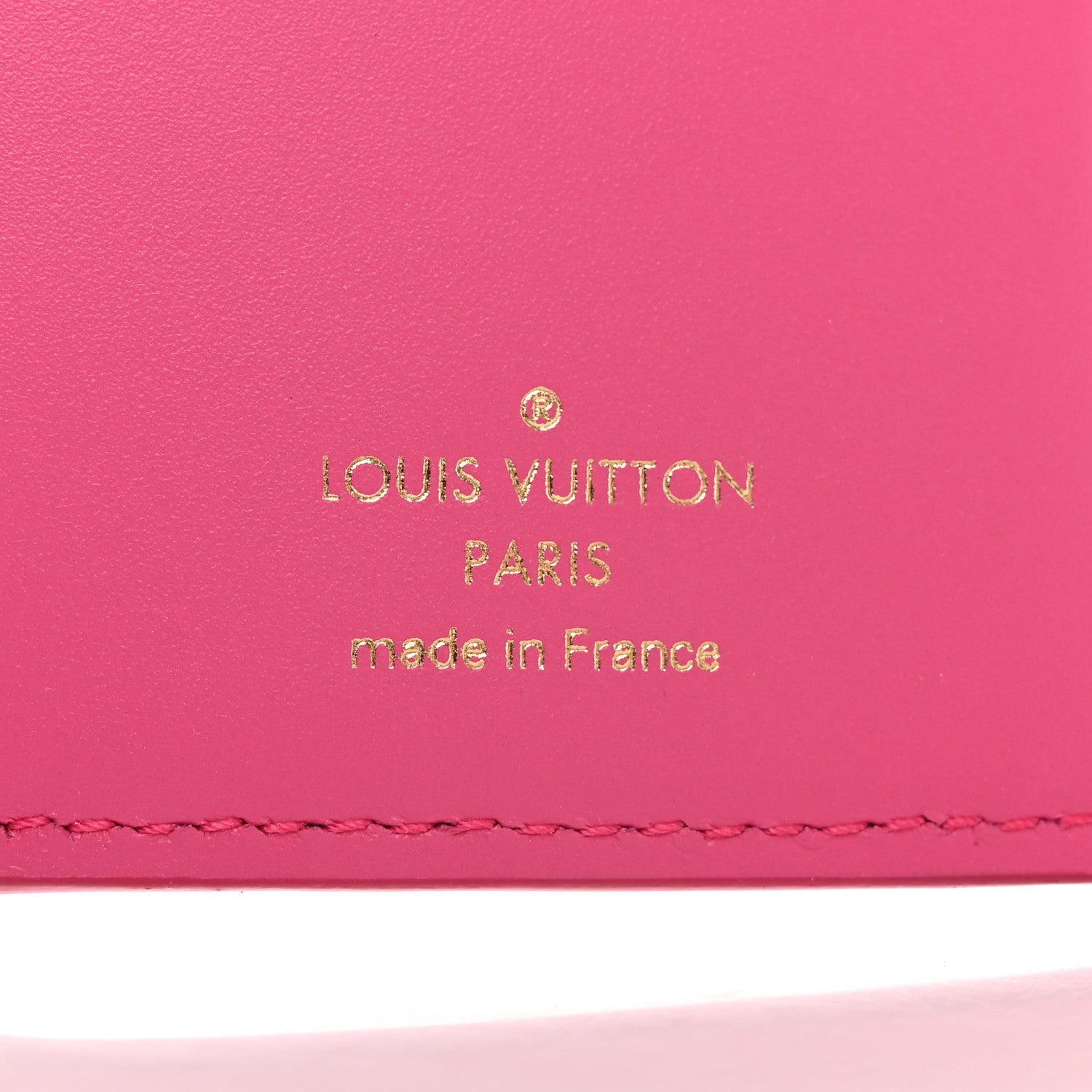 Louis Vuitton Calfskin Nanogram Embossed Victorine Wallet Rose 6 of 10