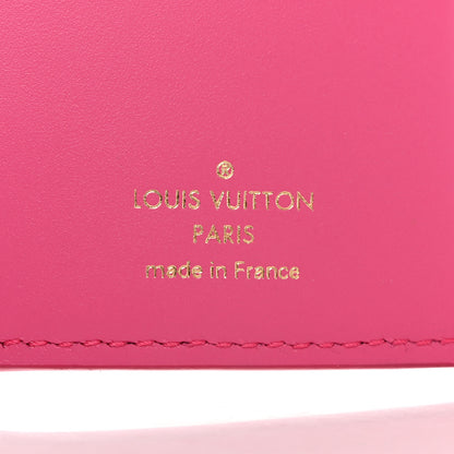 Louis Vuitton Calfskin Nanogram Embossed Victorine Wallet Rose 6 of 10
