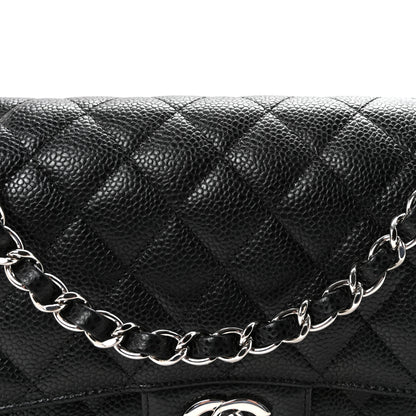 Chanel Caviar Quilted Medium Double Flap Black 8 of 11
