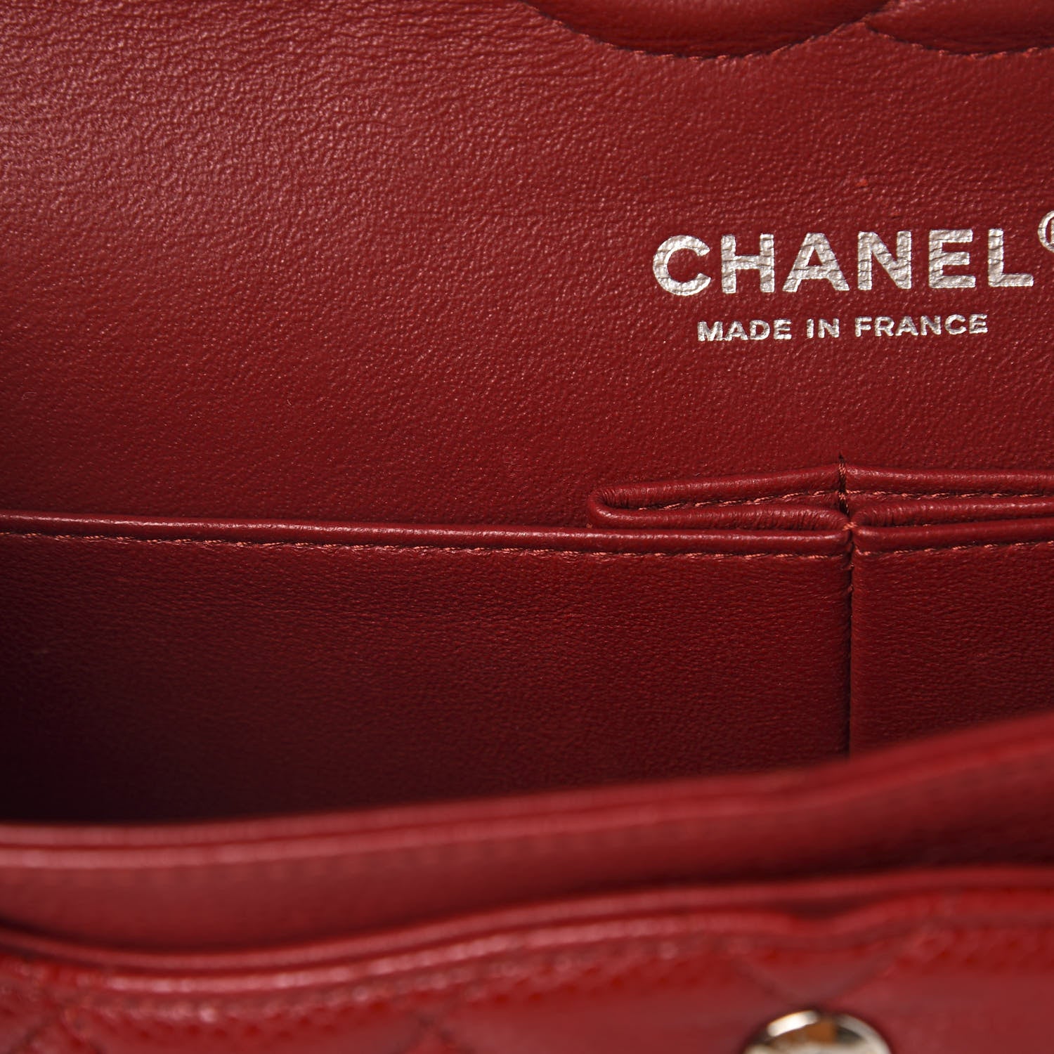 Chanel Caviar Quilted Medium Double Flap Red 8 of 13