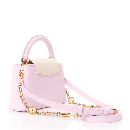 Louis Vuitton Taurillon Lovelock Chain Capucines Mini Marshmallow 3 of 9