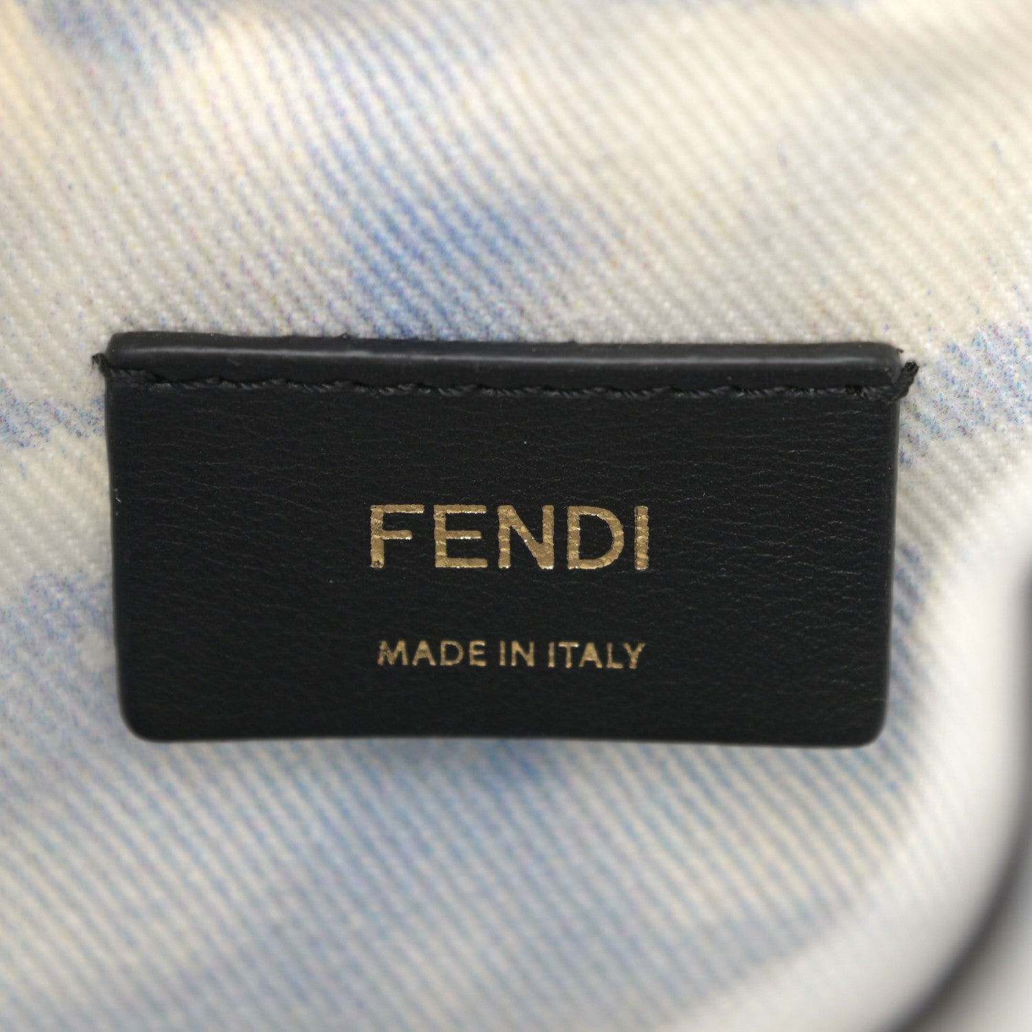 Fendi X JOSHUA VIDES Fabric Flower Clouds Embroidered Mini Mon Tresor Bucket Bag White Celeste Black 6 of 13