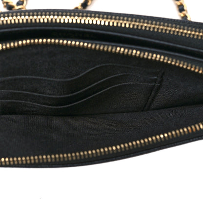 Chanel Caviar Studded Small Deauville Clutch With Chain Black 6 of 11