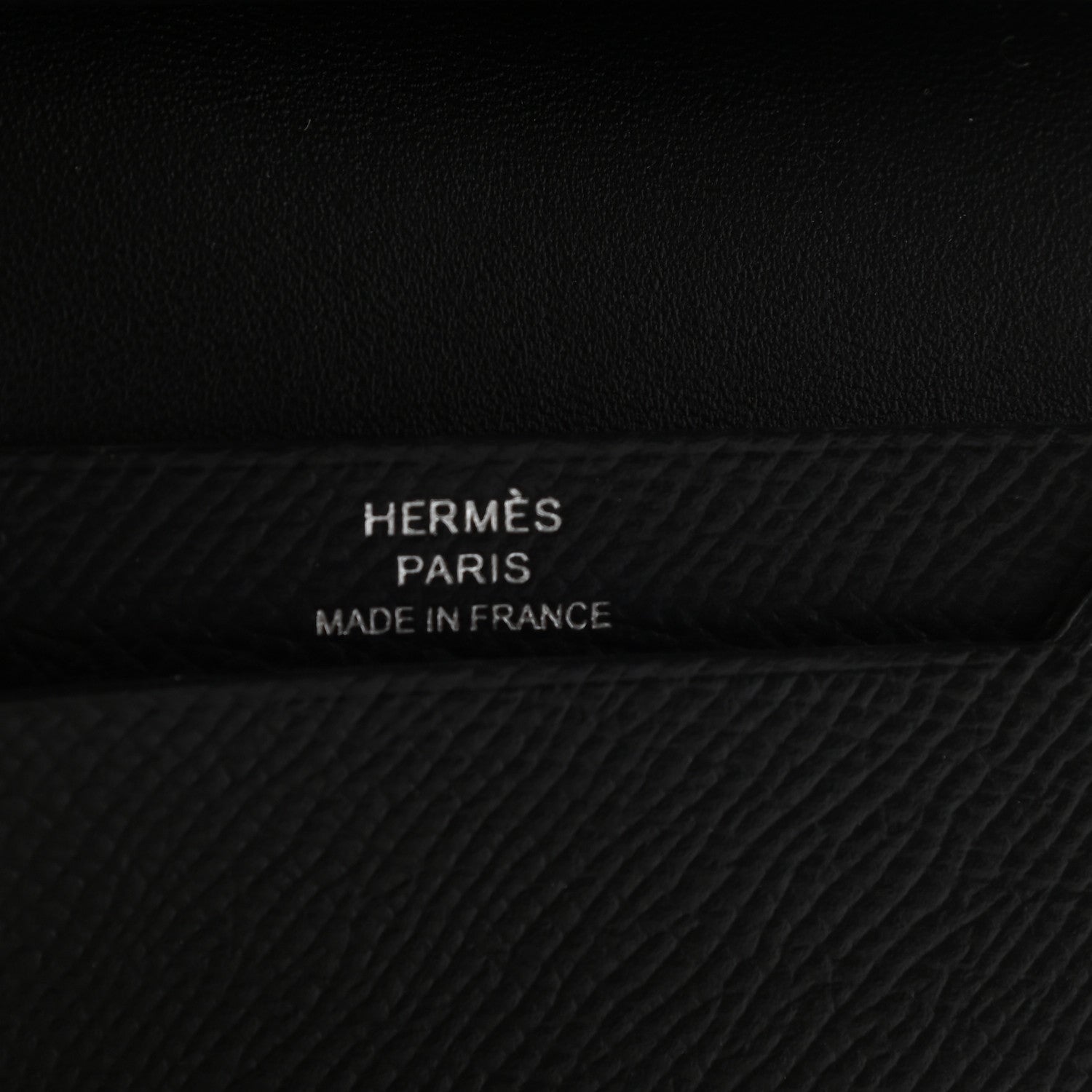 Hermes Epsom Mini Bearn Wallet Black 6 of 7