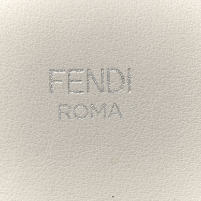 Fendi Vitello Century Opaco F is Fendi Bi-Color Small Runaway Satchel White Ice Black 6 of 13