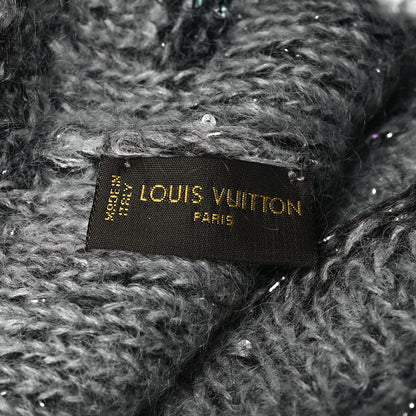 Louis Vuitton Monogram Glitter Sunset Beanie Hat Grey 3 of 3