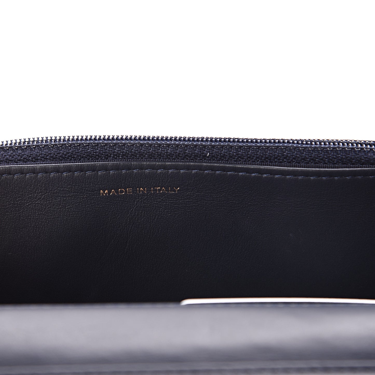 Caviar Quilted Boy Wallet On Chain WOC Navy