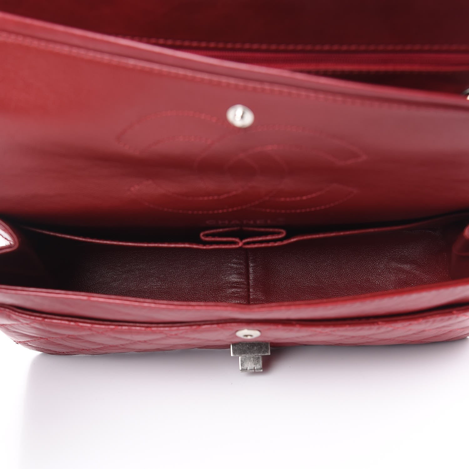 Chanel Aged Calfskin Quilted 2.55 Reissue 226 Flap Red 5 of 15
