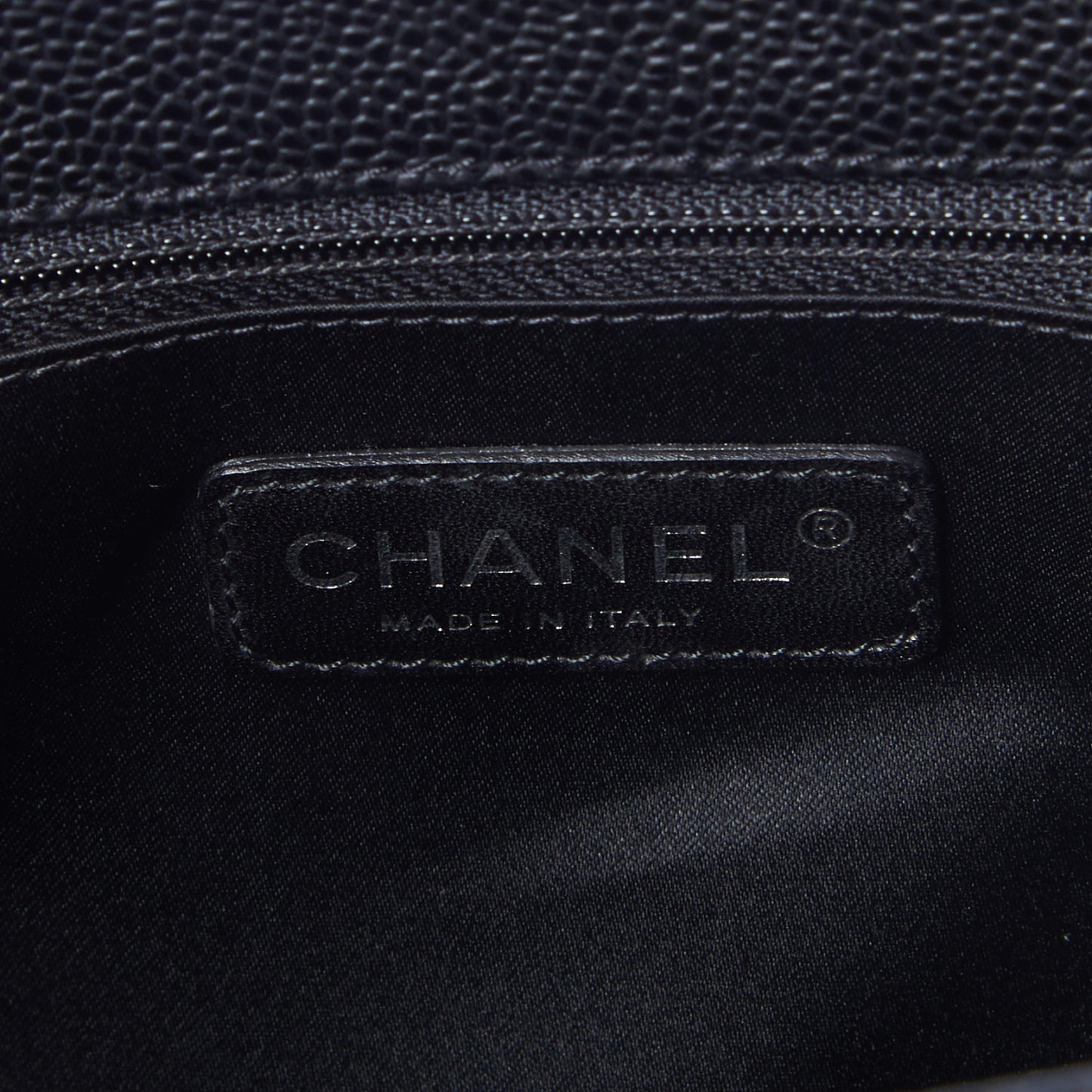 Caviar Quilted Grand Shopping Tote GST Black