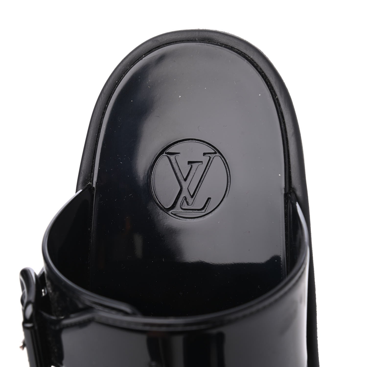 Louis Vuitton Monogram Sunbath Flat Mule Sandals 38 Black 6 of 14