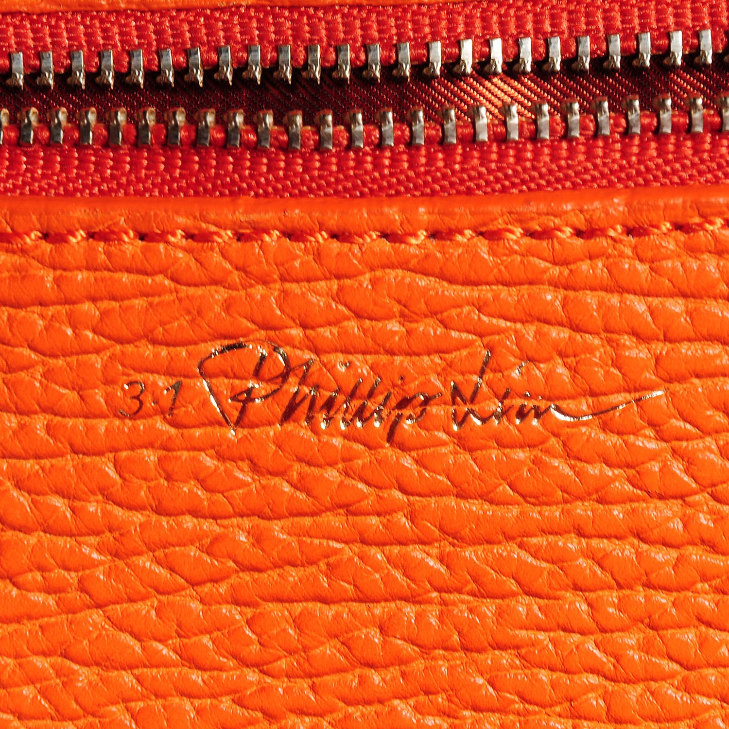 3.1 Phillip Lim 3.1 Leather Large Pashli Satchel Mandarin 10 of 14