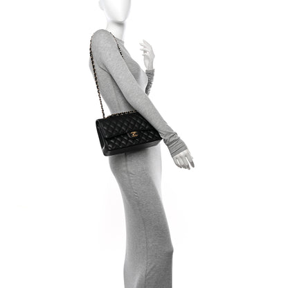 Chanel Caviar Quilted Medium Double Flap Black 2 of 11
