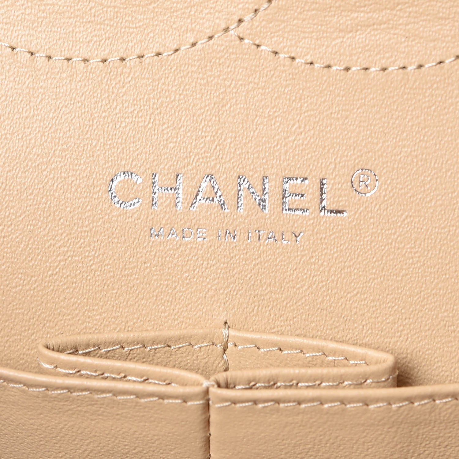 Chanel Caviar Quilted Jumbo Double Flap Light Beige 9 of 11
