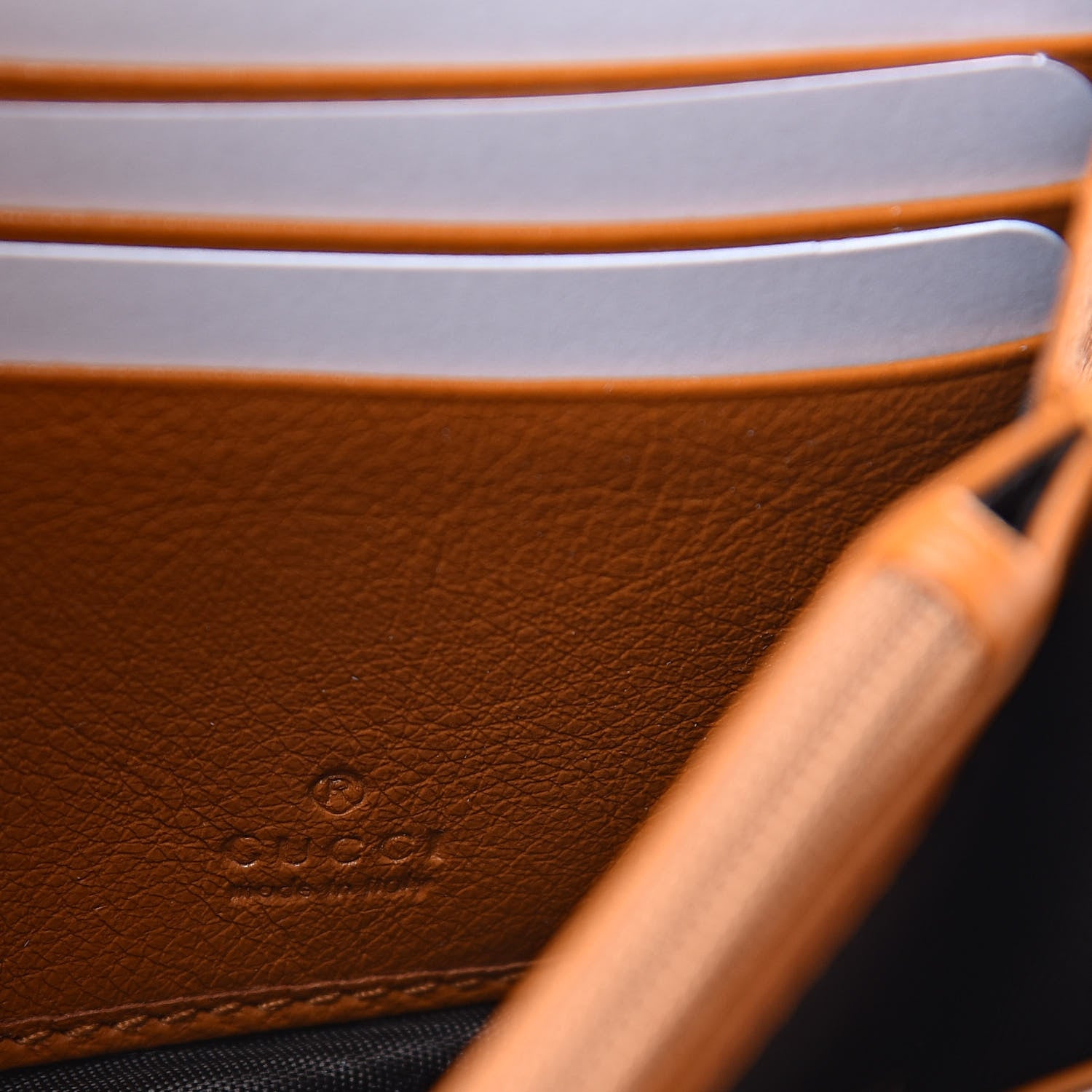 Gucci Calfskin Matelasse GG Marmont Continental Wallet Cognac 6 of 9